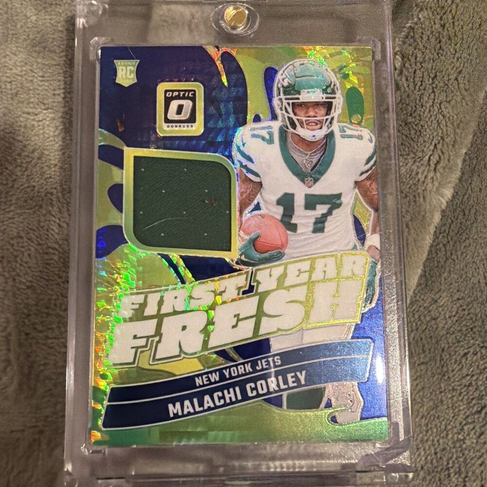 2024 Donruss Optic #FYF-MCY Malachi Corley First Year Fresh Blue Hyper